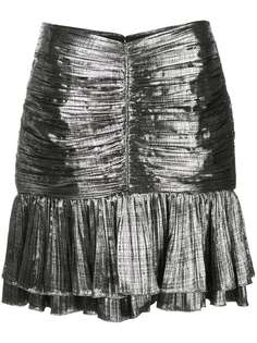 Jonathan Simkhai юбка мини с эффектом металлик