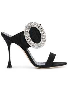 Manolo Blahnik босоножки с крупной пряжкой
