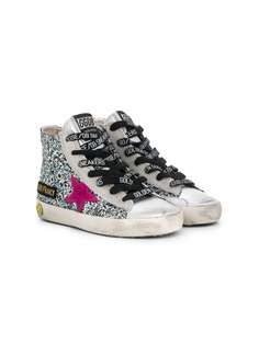 Golden Goose Kids Golden Goose Kids G35KS002A19 SILVER/BLUE GLITTER