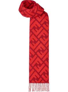 Fendi длинный шарф с логотипом FF