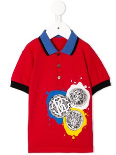 Roberto Cavalli Junior рубашка-поло с логотипом