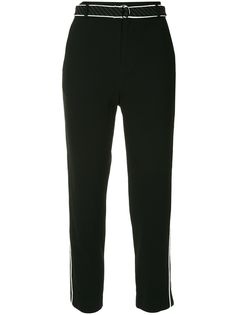 Guild Prime contrast trim cropped trousers