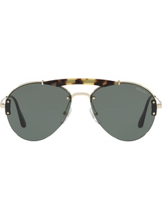 Prada Eyewear классические солнцезащитные очки-авиаторы