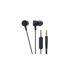 Наушники с микрофоном AUDIO-TECHNICA ATH-CKL220iS, 3.5 мм, вкладыши, черный [15118456]