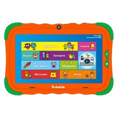 Детский планшет TURBO TurboKids S5 16Gb, Wi-Fi, Android 7.1, оранжевый [рт00020489]