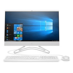 Моноблок HP 24-f0032ur, 23.8", Intel Core i3 8130U, 8Гб, 1000Гб, 128Гб SSD, Intel UHD Graphics 620, Windows 10, белый [4he21ea]