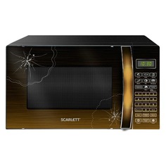 Микроволновая Печь Scarlett SC-MW9020S01D 20л. 700Вт черный/лесной орех