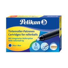 Картридж роллер Pelikan KM/5 (PL943399) синие чернила для ручек роллеров Twist (5шт) Пеликан
