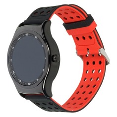 Смарт-часы KREZ Pro, 43.6мм, 1.3", черный / черный/красный [sw05]