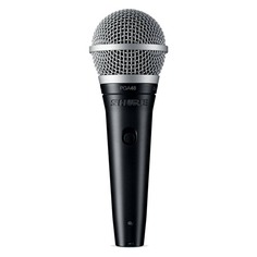 Микрофоны Микрофон SHURE PGA48-XLR-E, черный/серебристый Noname