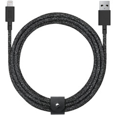 Кабель для iPod, iPhone, iPad Native Union 3 м Space Black (BELT-KV-L-CS-BLK-3) 3 м Space Black (BELT-KV-L-CS-BLK-3)