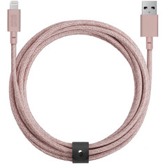 Кабель для iPod, iPhone, iPad Native Union 3 м Rose (BELT-KV-L-ROSE-3) 3 м Rose (BELT-KV-L-ROSE-3)