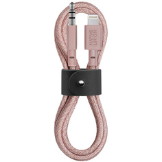 Кабель для iPod, iPhone, iPad Native Union 1,2 м Lightning - 3,5 мм Rose (BELT-L-AUX-ROSE)