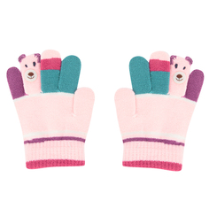 Перчатки Bony Kids, цвет: розовый