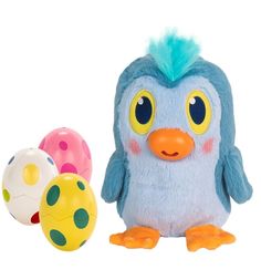 Мягкая игрушка 1Toy Несушка Пингвинос 20 см цвет: голубой