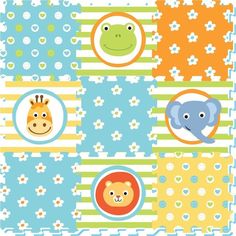 Коврик-пазл Яигрушка Животные (9 дет.) 89 х 89 см