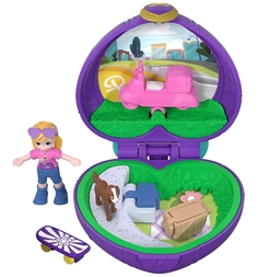 Компактный игровой набор Polly Pocket Розовый скутер