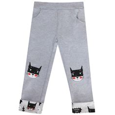 Брюки Котмаркот Супер кот, цвет: серый