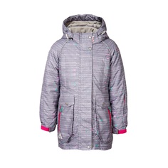 Комплект куртка/брюки Oldos, цвет: серый/розовый