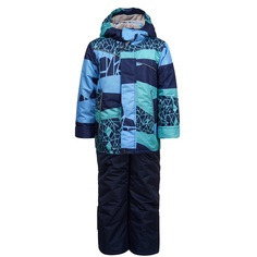 Комплект куртка/полукомбинезон Oldos, цвет: синий/голубой