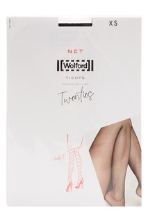 Черные сетчатые колготки Wolford