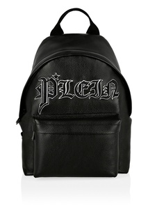 Черный рюкзак из кожи Philipp Plein