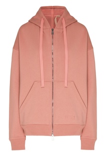 Розовая толстовка из хлопка и вискозы No21