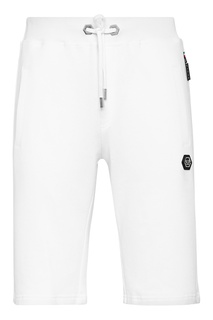 Белые трикотажные шорты Philipp Plein