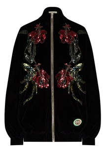 Толстовка на молнии с пайетками Gucci