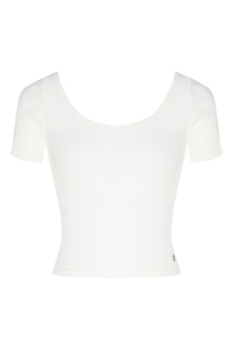 Белый кроп-топ Hey U Rock Roxy