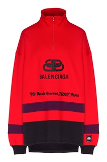 Спортивный флисовый джемпер с вышивкой Balenciaga Man