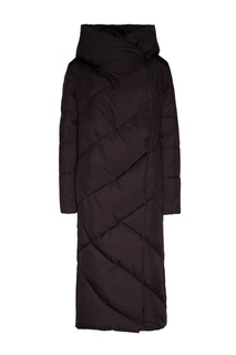 Черное стеганое пальто Milamarsel