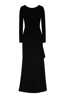 Черное платье из вискозы Chapurin