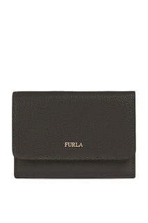 Коричневый кошелек из сафьяновой кожи Furla