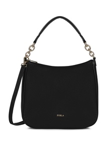 Черная сумка-хобо Cometa из кожи Furla