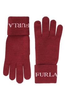 Перчатки бордового цвета Eva Furla