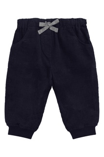 Синие брюки объемного кроя Bonpoint