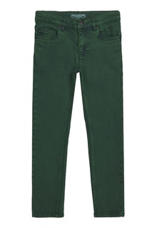 Узкие джинсы зеленого цвета Bonpoint