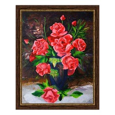 Картина (40х50 см) Розы в вазе BE-103-354 Ekoramka