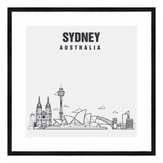 Картина (40х40 см) Sydney BE-103-456 Ekoramka