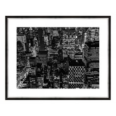 Картина (50х40 см) Черно-белый город BE-103-295 Ekoramka