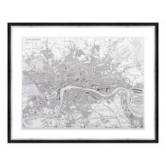 Картина (50х40 см) Карта Лондона BE-103-273 Ekoramka