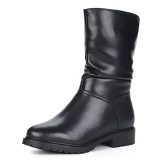 Полусапоги Черные кожаные полусапоги из кожи Respect