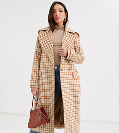 Двубортное пальто Glamorous Tall