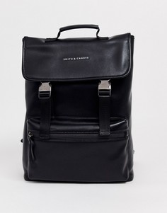 Черный кожаный рюкзак Smith & Canova