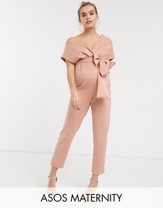 Комбинезон со спущенными плечами ASOS DESIGN Maternity