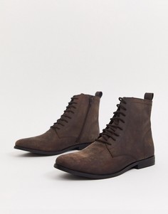 Кожаные ботинки на шнуровке KG by Kurt Geiger