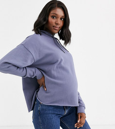 Серое худи свободного кроя ASOS DESIGN Maternity