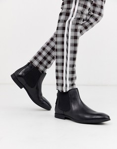 Черные кожаные ботинки челси Ben Sherman