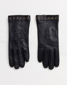 Перчатки из натуральной кожи с люверсами Barneys Originals
